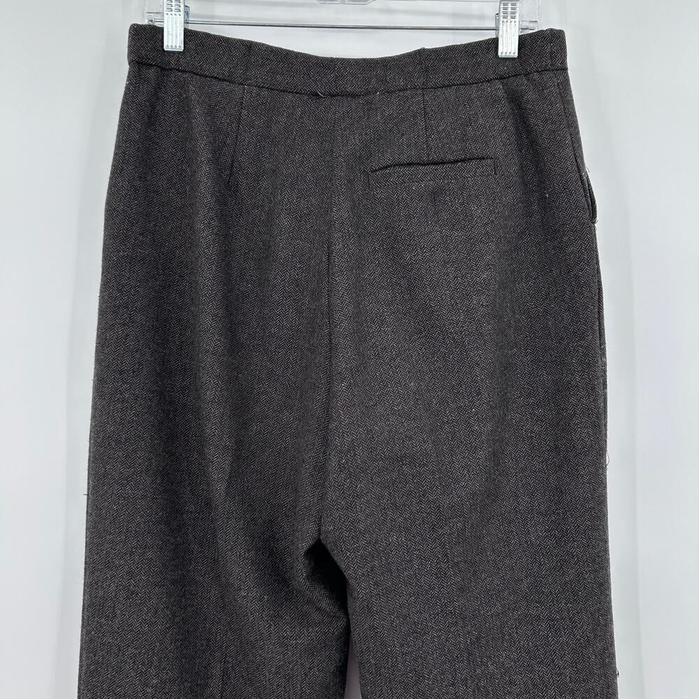 Orvis Wool Pleated Dress Pants Trousers Fully Lined Slacks Brown Womens Size 10 - Picture 8 of 10